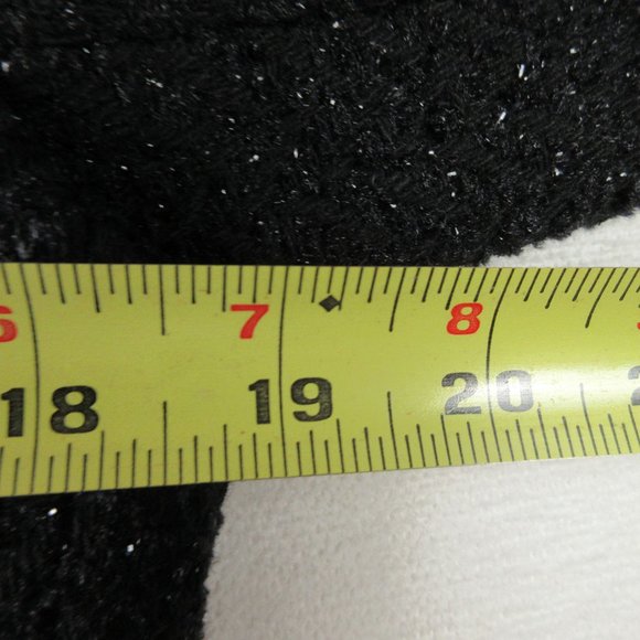 Massimo Dutti Black Tweed Blazer Size 8 Open Front - Picture 6 of 10